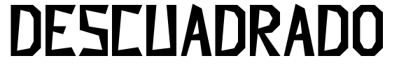 Descuadrado font preview